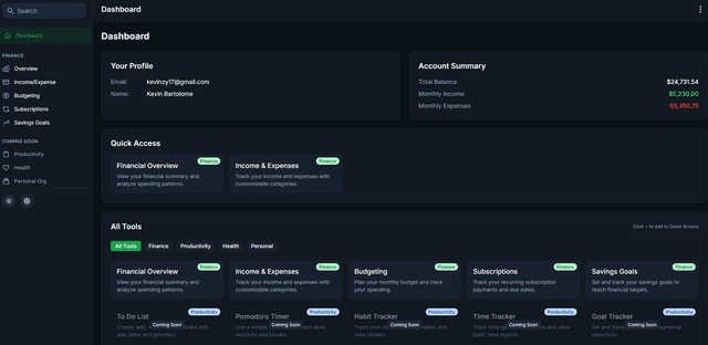 Life Dashboard thumbnail 1