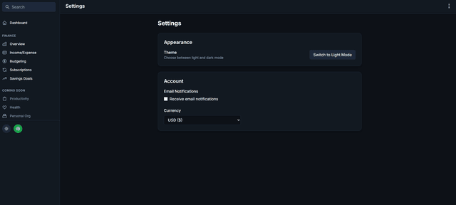 Life Dashboard thumbnail 5