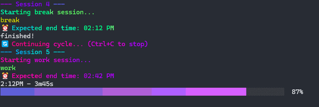 Pomodoro CLI thumbnail 2